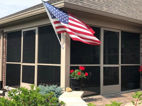 Outdoor Screen Installation